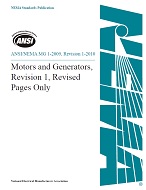 ANSI/NEMA MG 1-2009, Revision 1-2010: Revised Pages Only