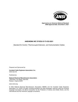 ANSI/NEMA WC 57/ICEA S-73-532-2021
