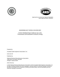 ANSI/NEMA WC 74/ICEA S-93-639-2022