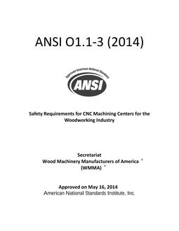 ANSI O1.1-3-2014