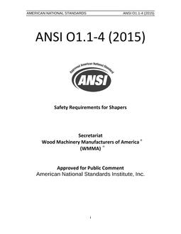 ANSI O1.1-4-2015