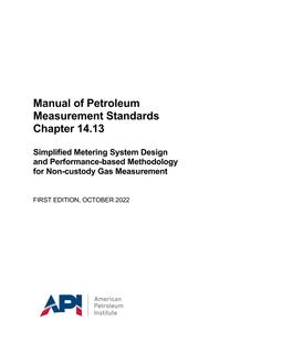 API MPMS Chapter 14.13