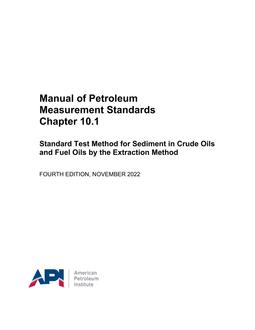 API MPMS Chapter 10.1