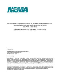 NEMA BS 31003-2023 Spanish
